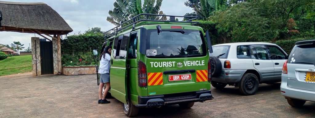 van for safari in Uganda